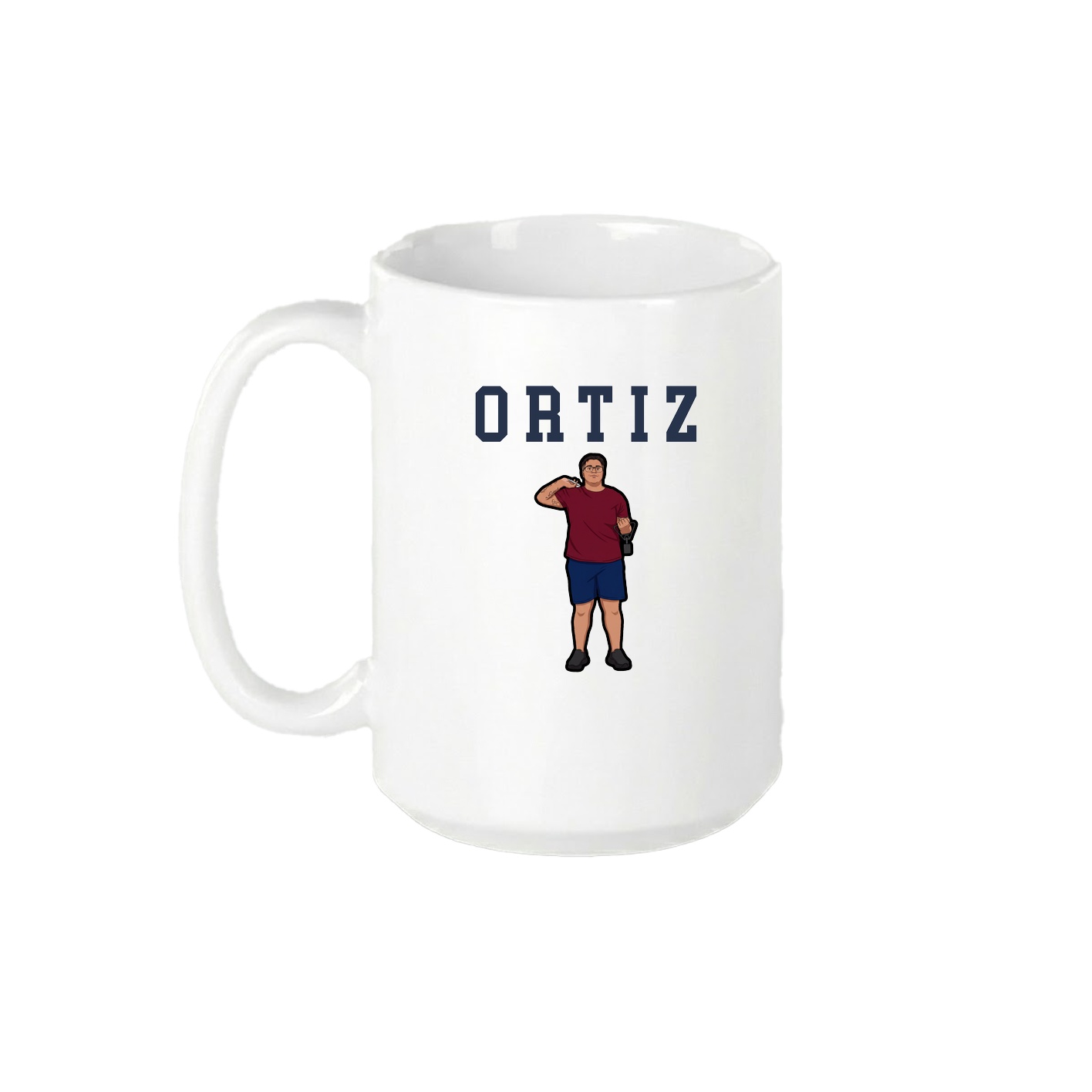 15oz Coffee Mug — Shirsey in White
