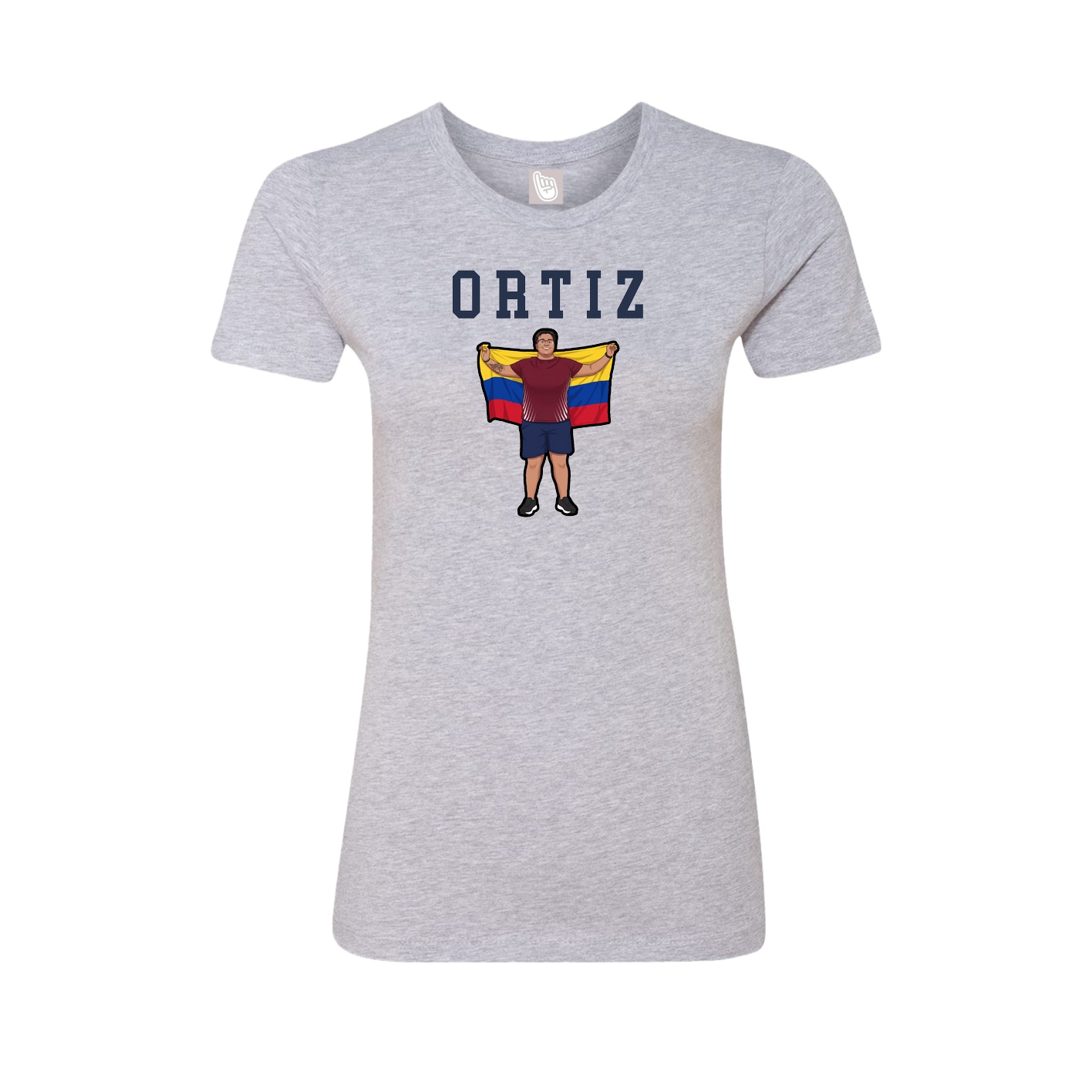 Fitted Women's Tee — Shirsey in Grey