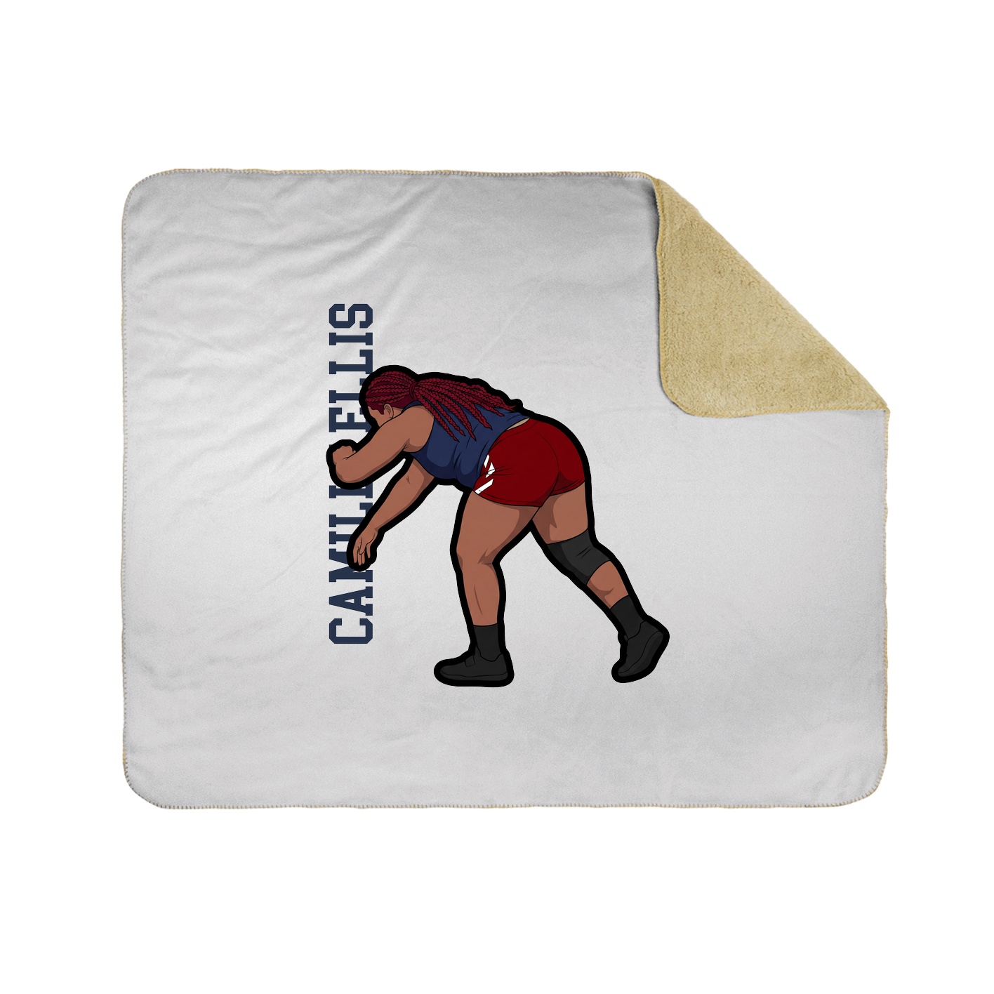 50x60 Sherpa Lined Throw Blanket