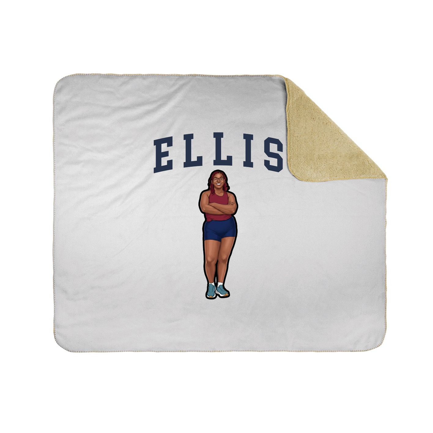 50x60 Sherpa Lined Throw Blanket