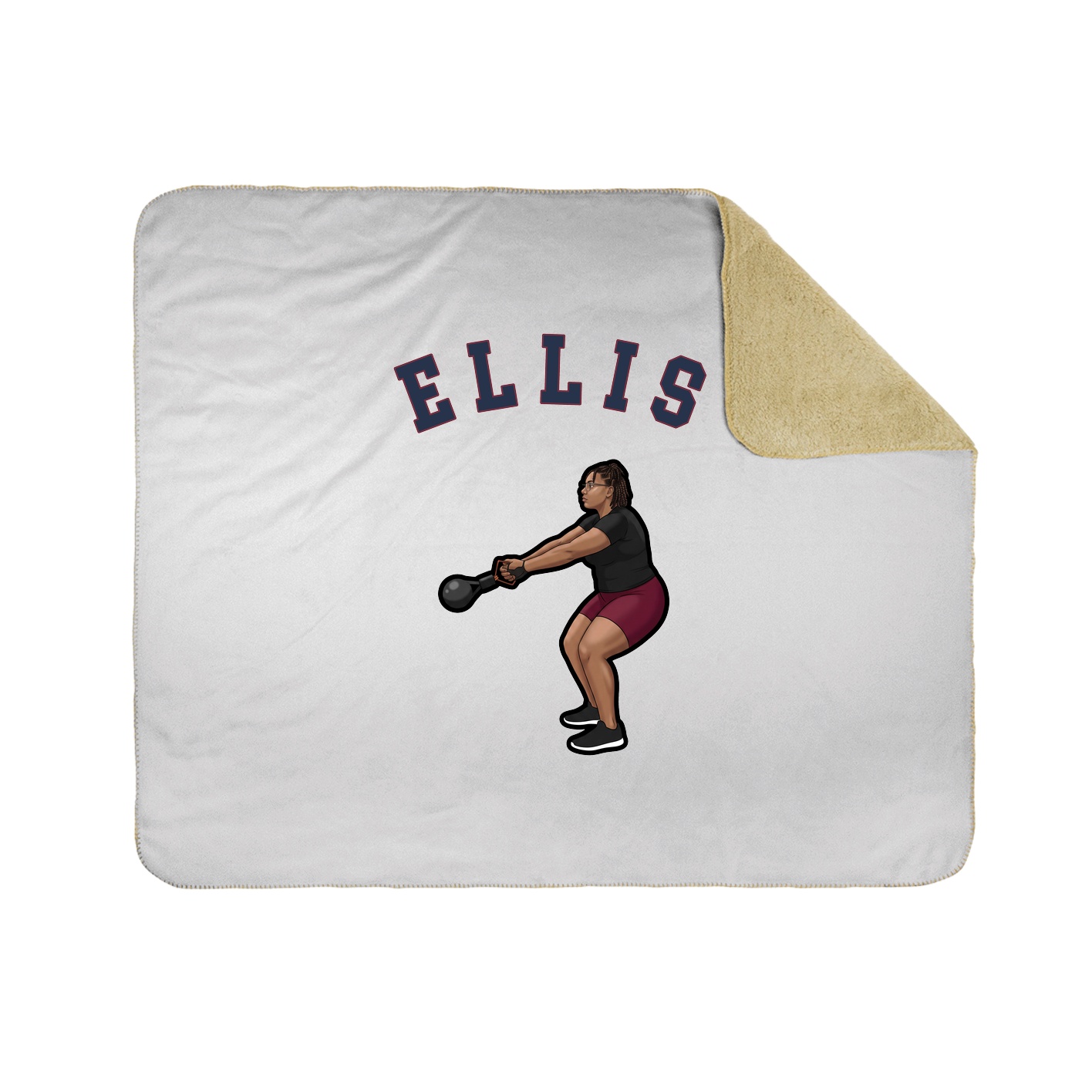 50x60 Sherpa Lined Throw Blanket