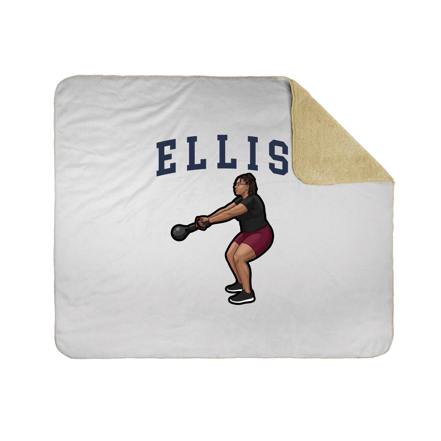 50x60 Sherpa Lined Throw Blanket