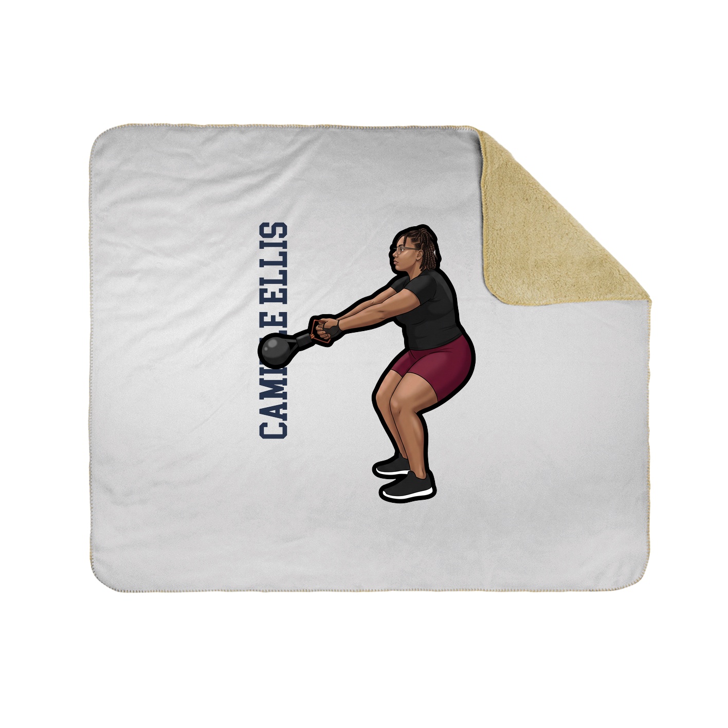 50x60 Sherpa Lined Throw Blanket