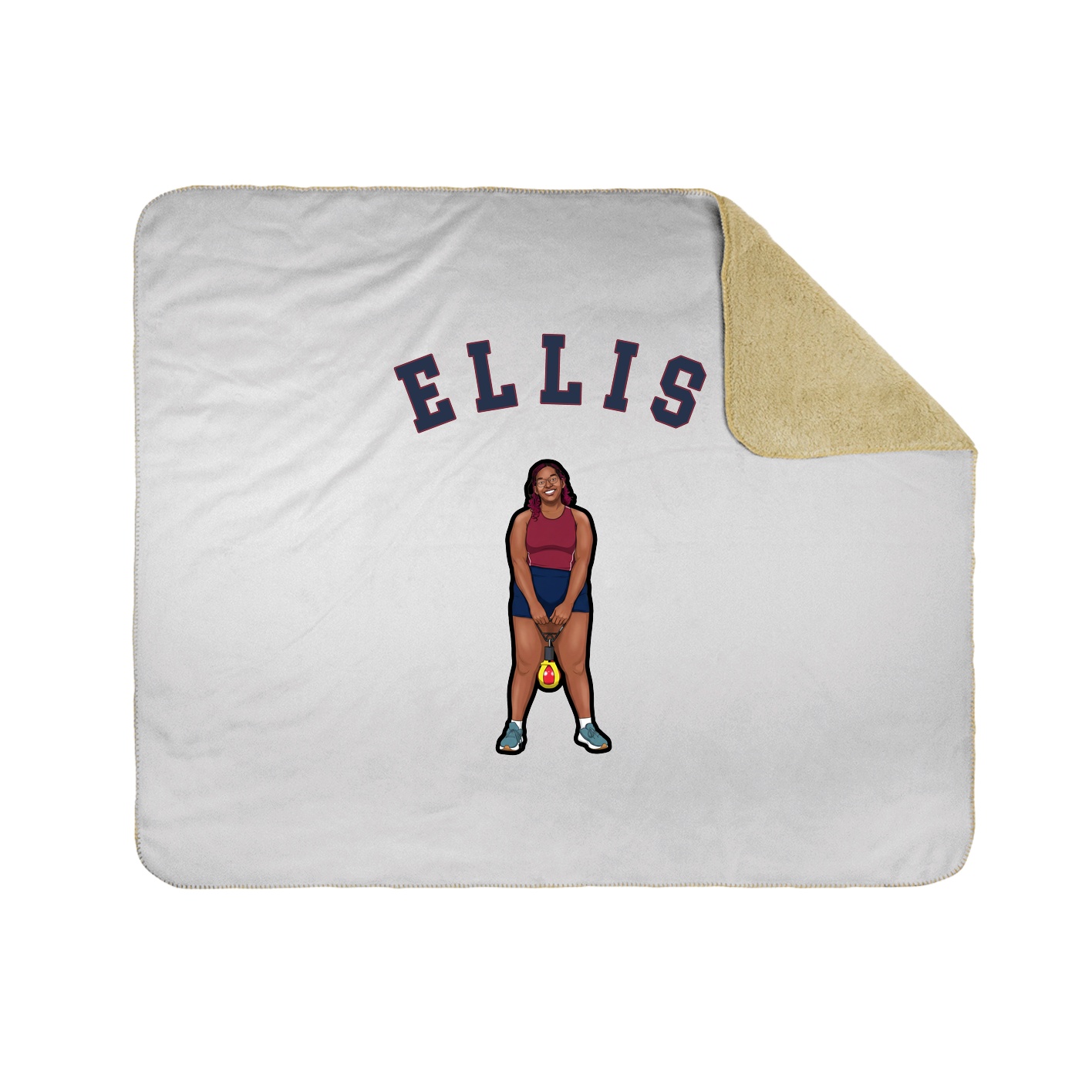 50x60 Sherpa Lined Throw Blanket