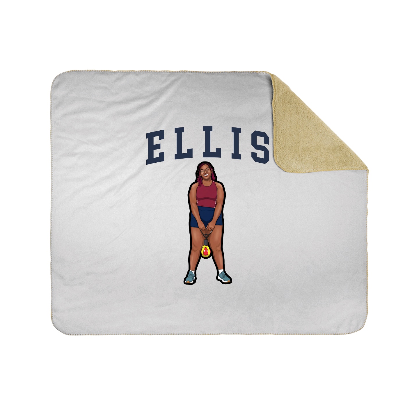 50x60 Sherpa Lined Throw Blanket