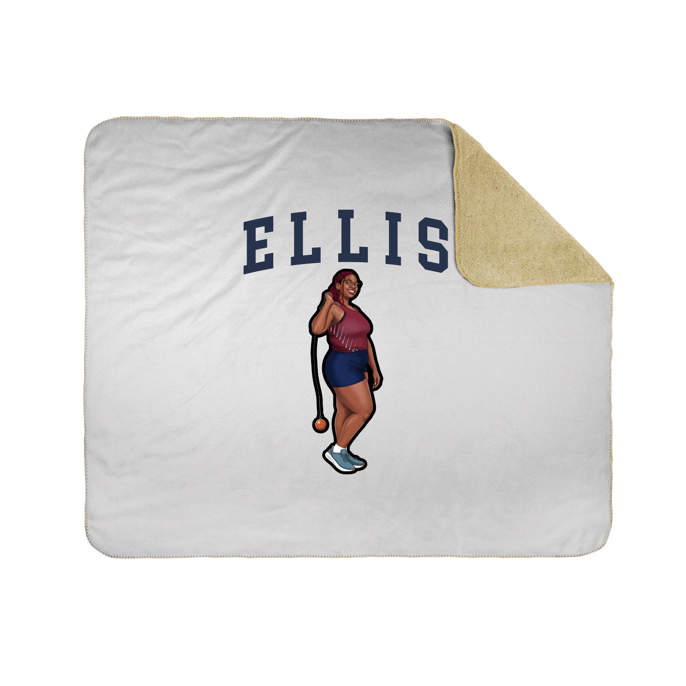 50x60 Sherpa Lined Throw Blanket