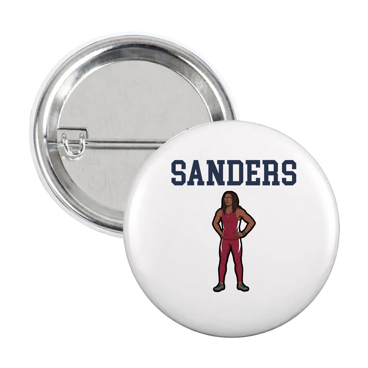 Game Day Button — Shirsey in White