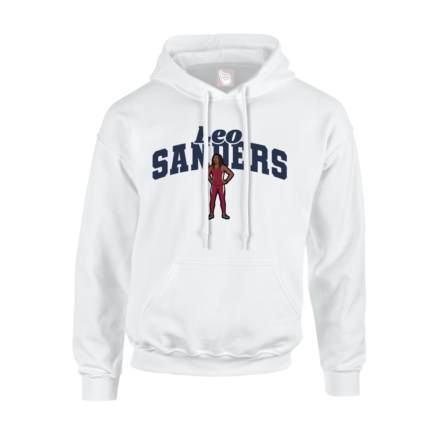 Hoodie — Signature Arch in White