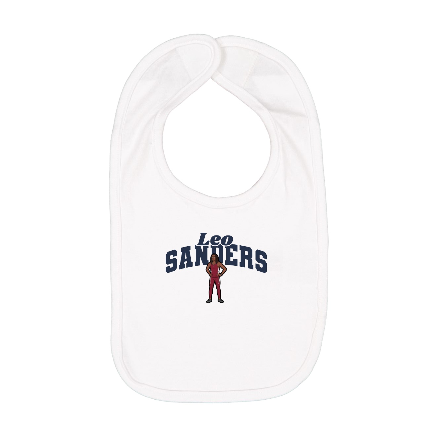 Infant Bib — Signature Arch in White