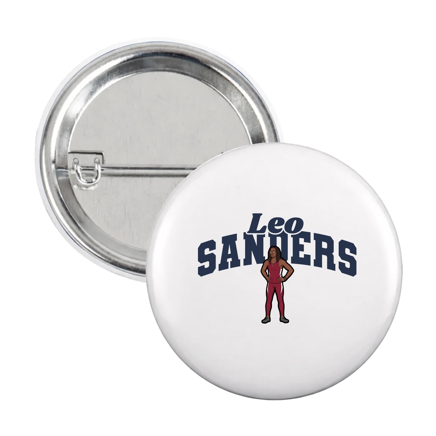 Game Day Button — Signature Arch in White
