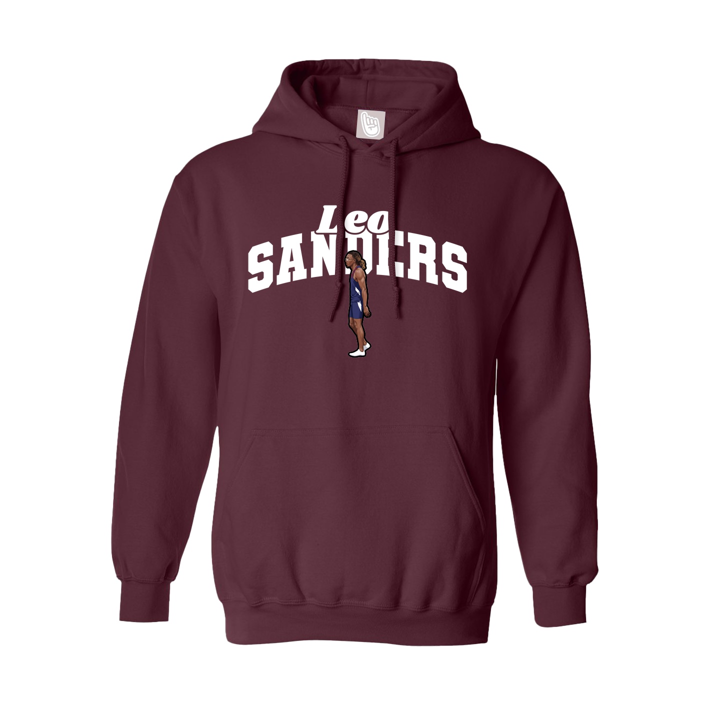 Hoodie — Signature Arch in Maroon
