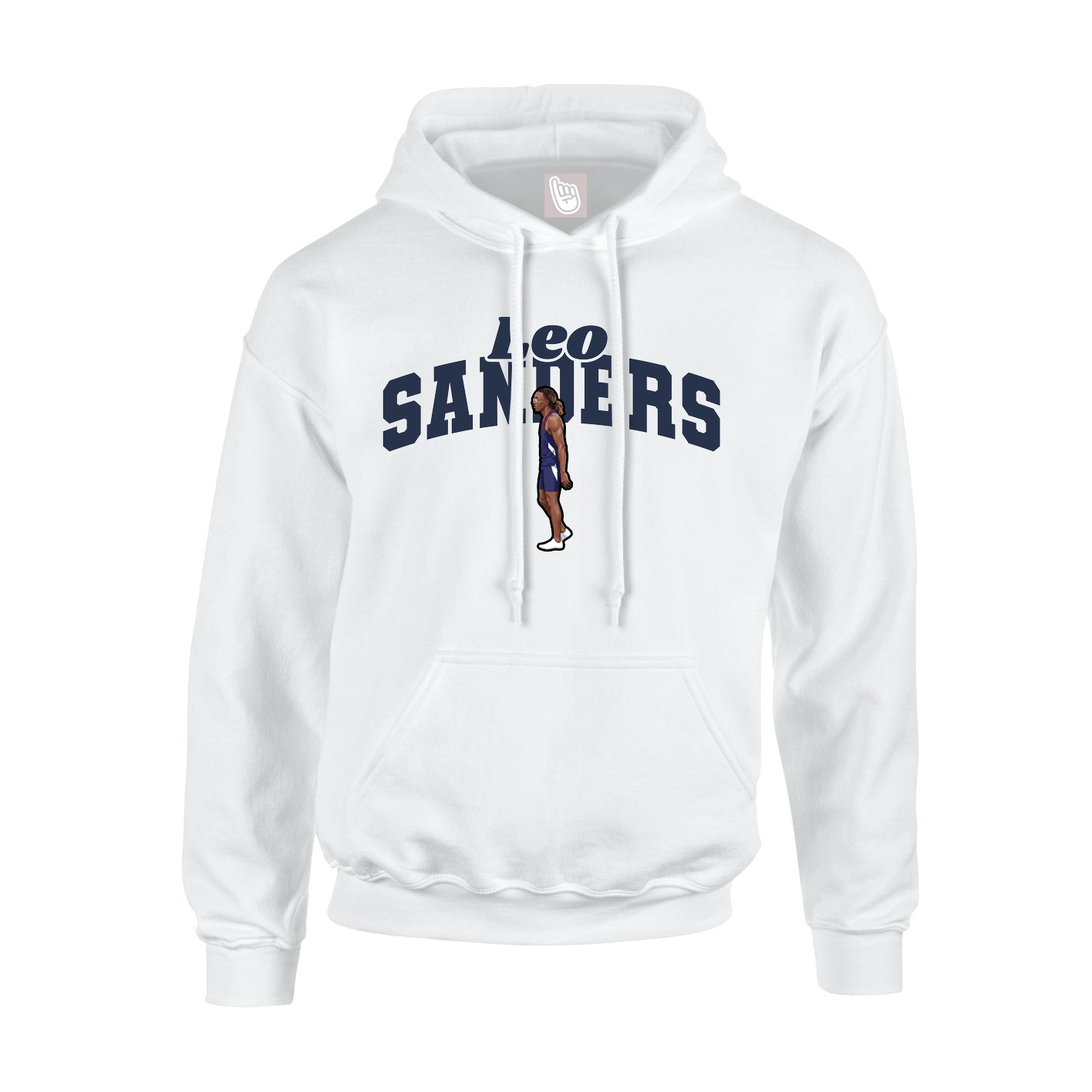 Youth Hoodie — Signature Arch in White
