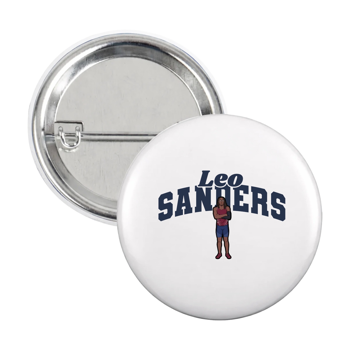 Game Day Button — Signature Arch in White