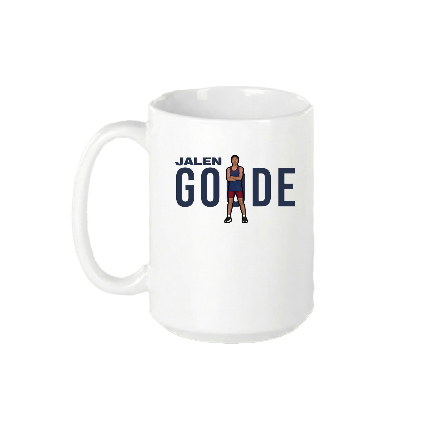 15oz Coffee Mug — Player Name in White