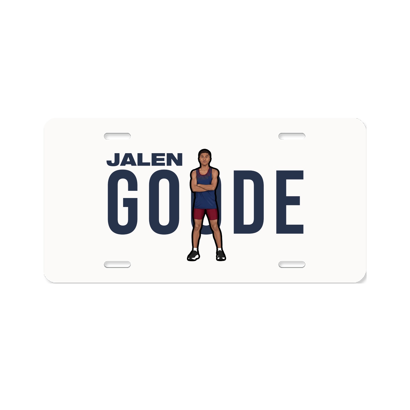 License Plate — Player Name in Classic