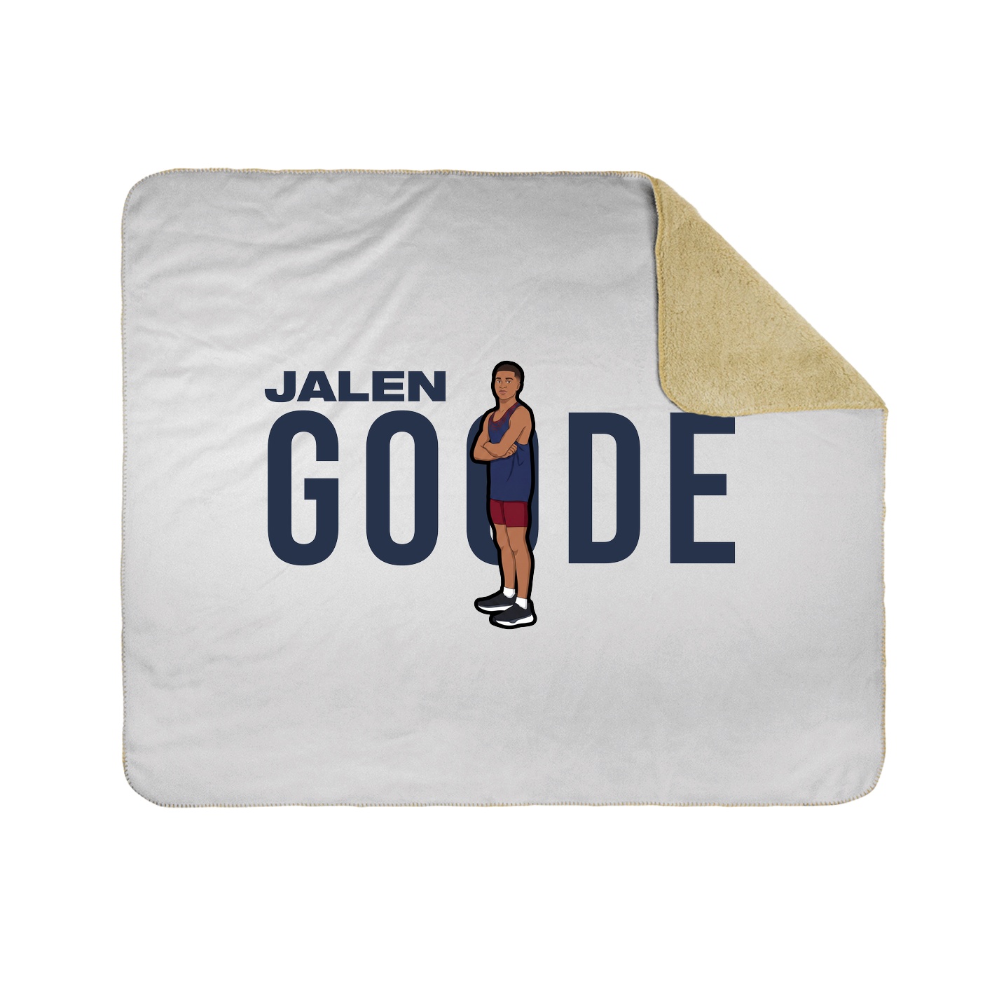Throw Blanket — Player Name in White
