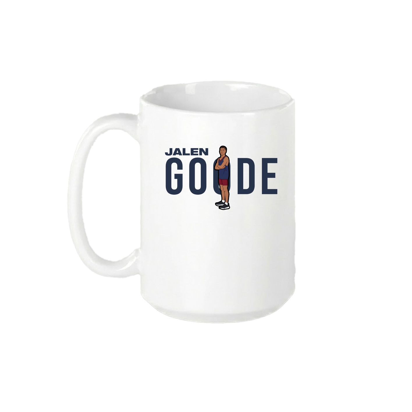 15oz Coffee Mug — Player Name in White