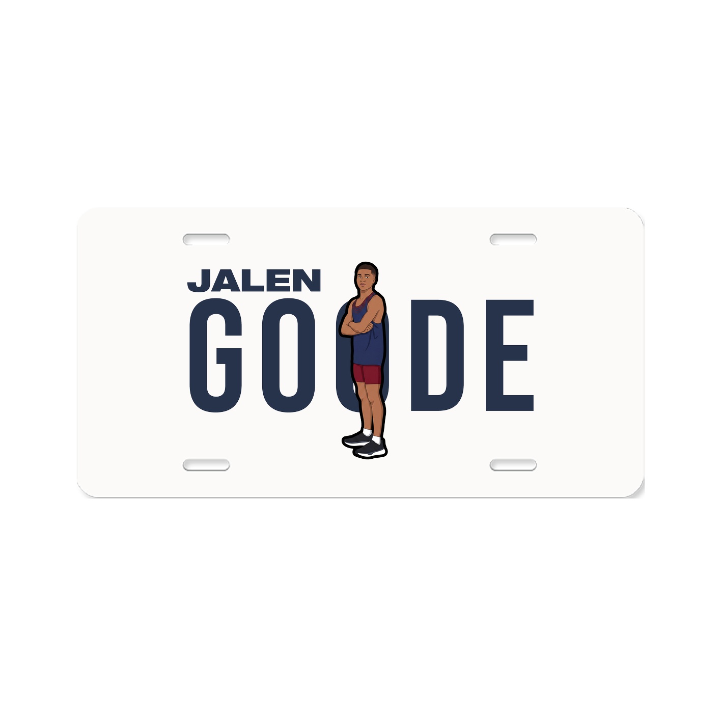 License Plate — Player Name in Classic