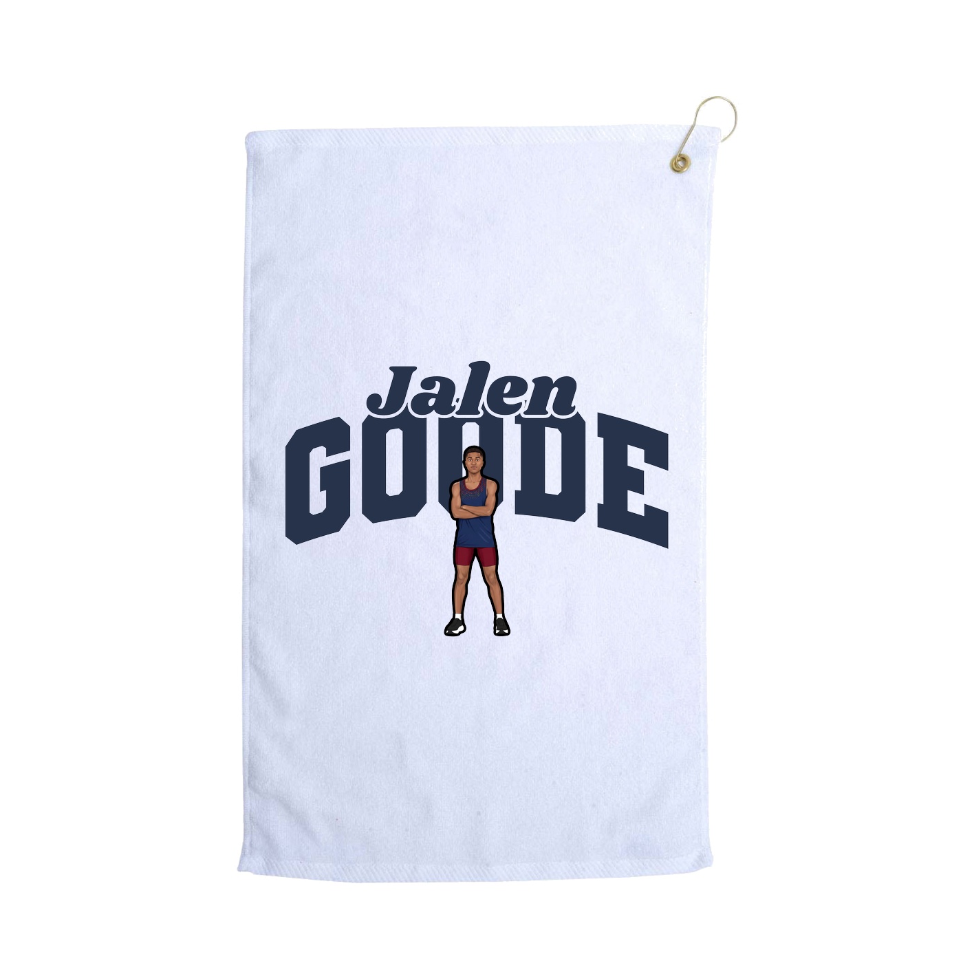 Golf Towel — Signature Arch in White