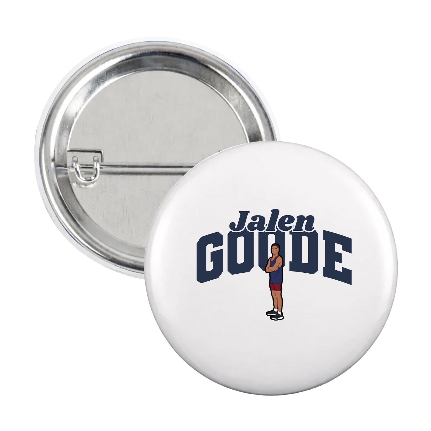 Game Day Button — Signature Arch in White