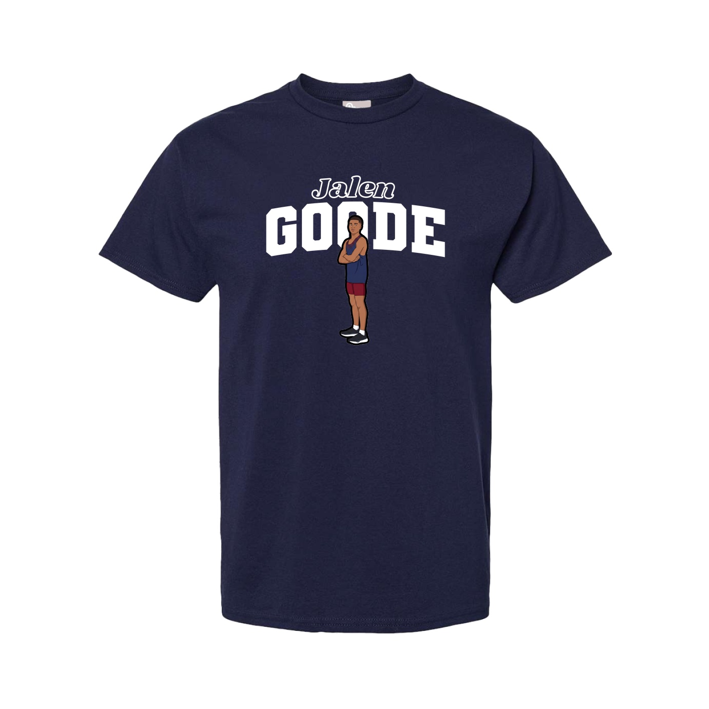 Youth Tee — Name Arch in Navy