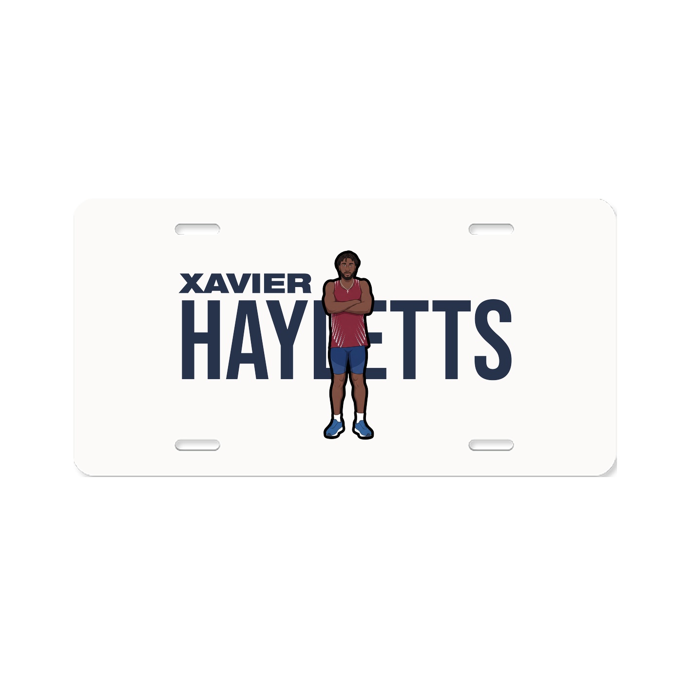 License Plate — Player Name in Classic