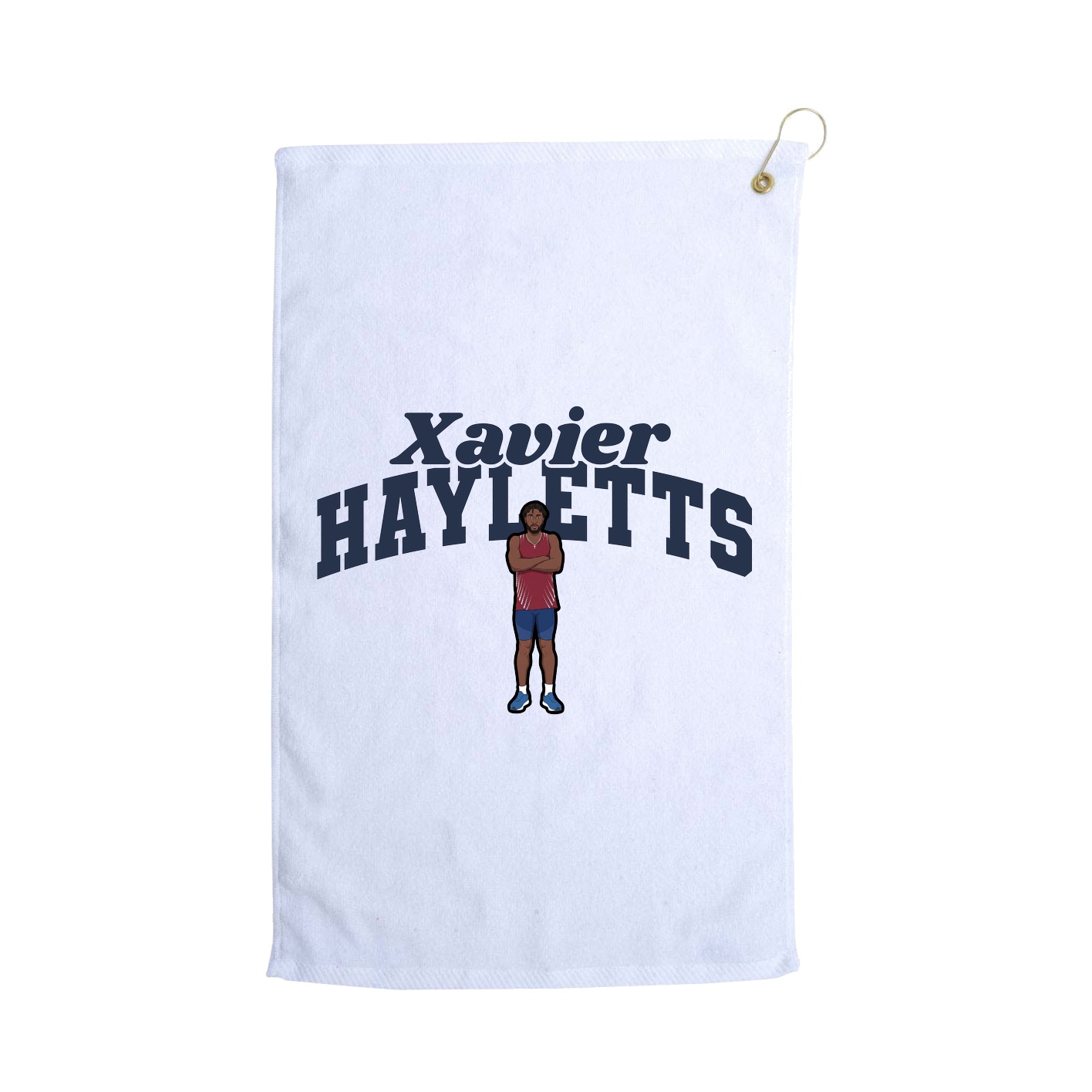 Golf Towel — Signature Arch in White