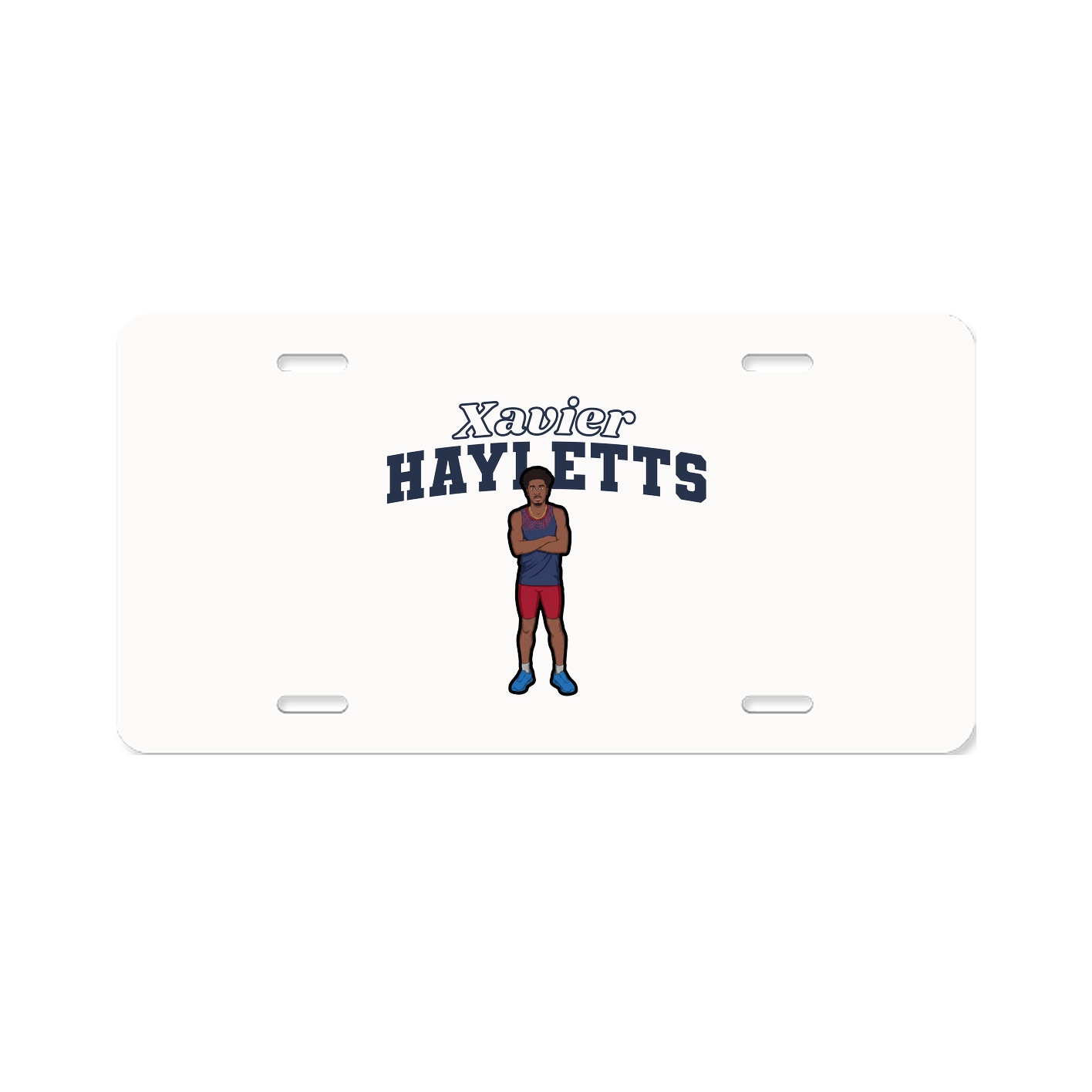 License Plate — Name Arch in Classic