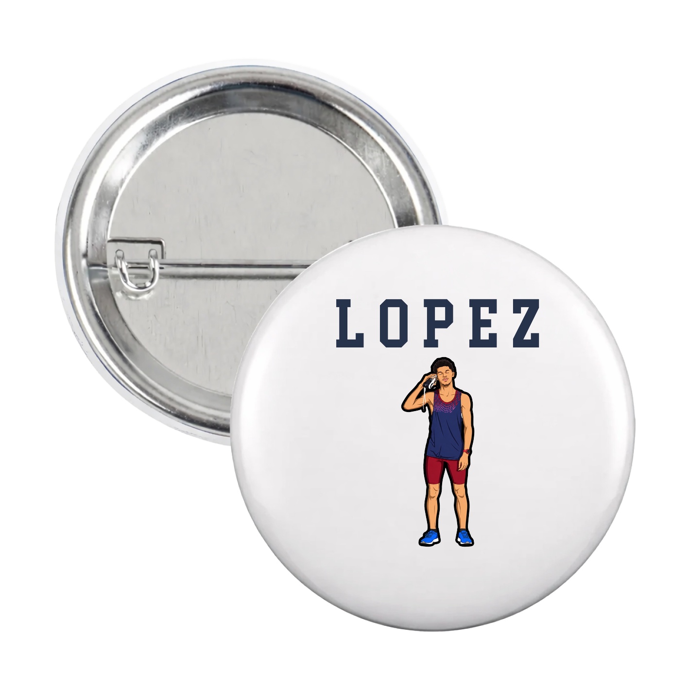 Game Day Button — Shirsey in White