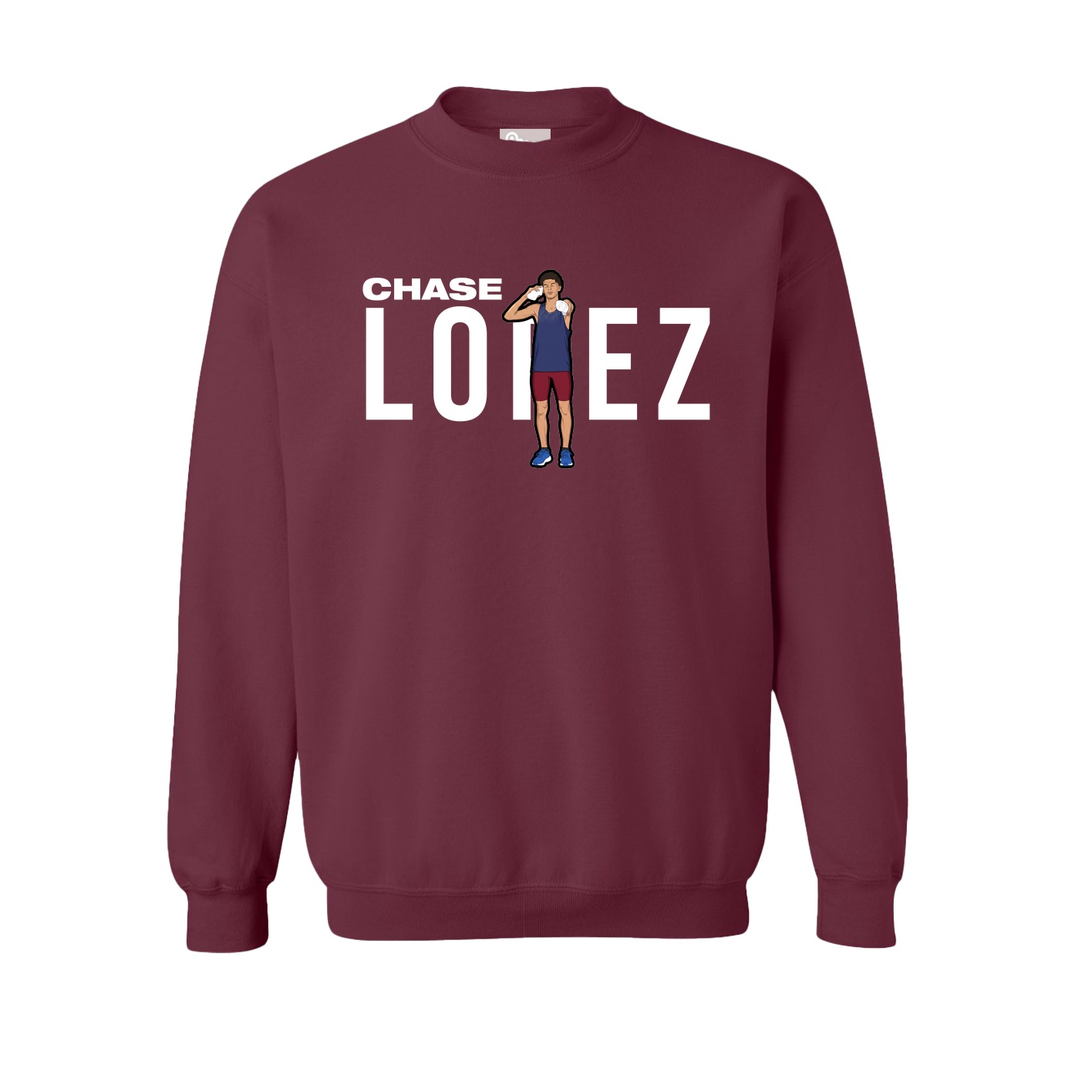Fleece Crew — Player Name in Maroon
