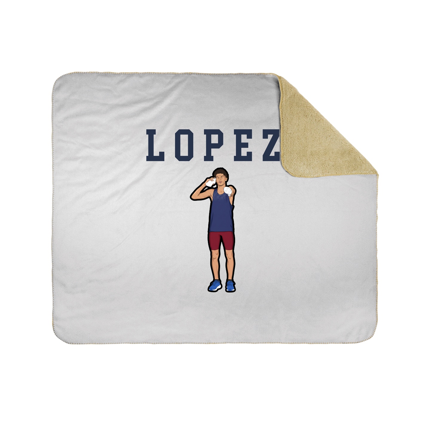 Throw Blanket — Shirsey in White