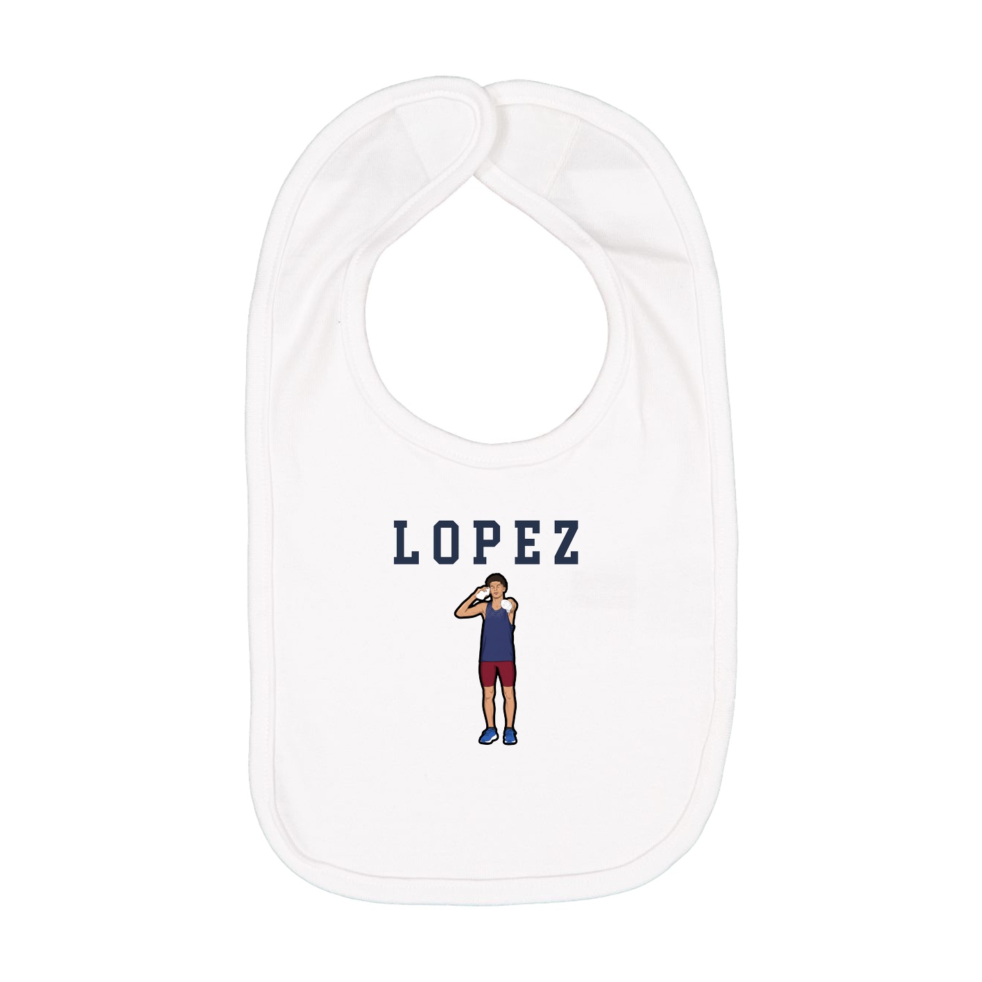 Infant Bib — Shirsey in White
