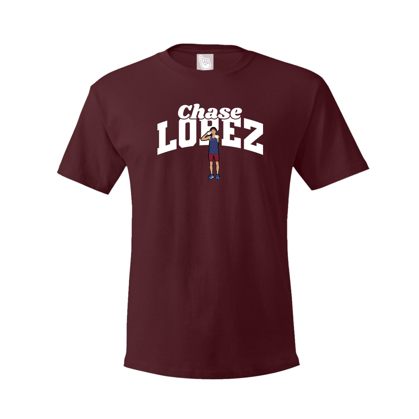 Youth Tee — Signature Arch in Maroon