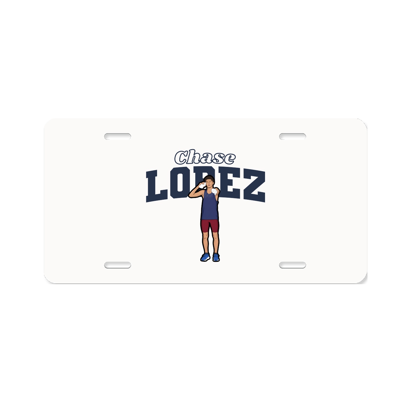 License Plate — Name Arch in Classic