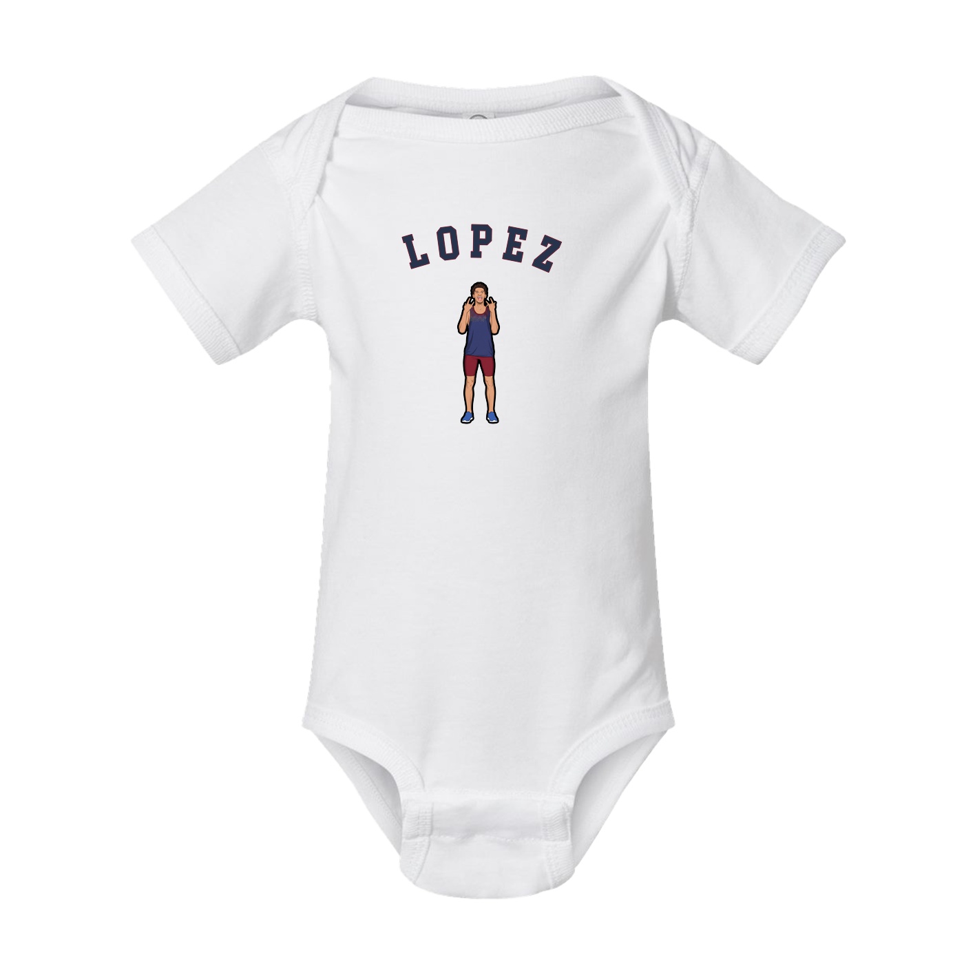 Baby Onesie — Shirsey Arch in White