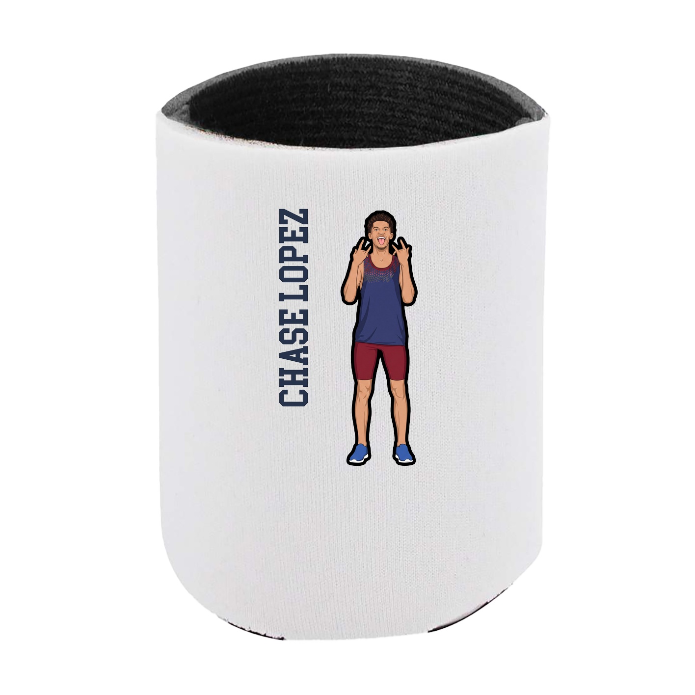 Can Holder — Name Vertical in White