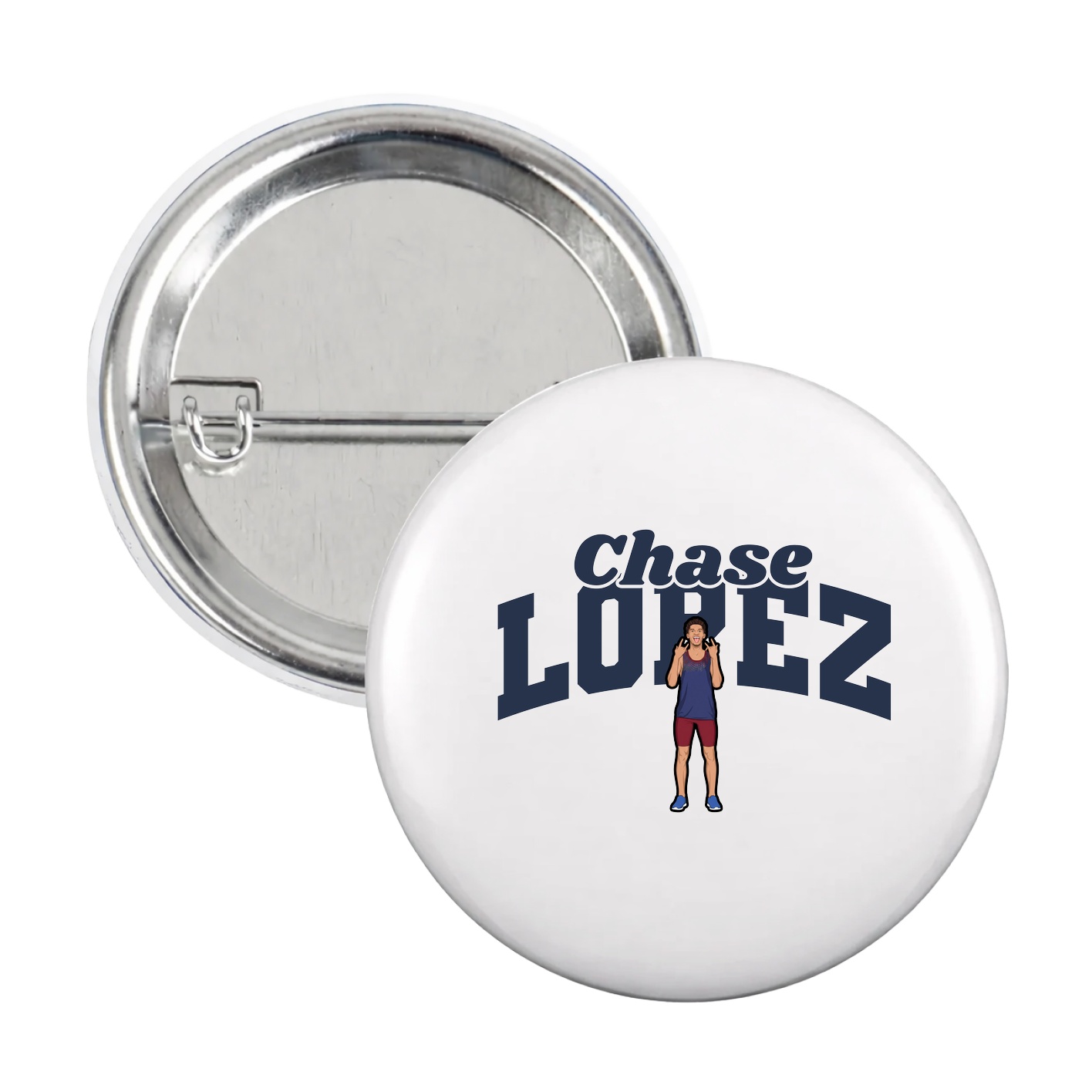 Game Day Button — Signature Arch in White