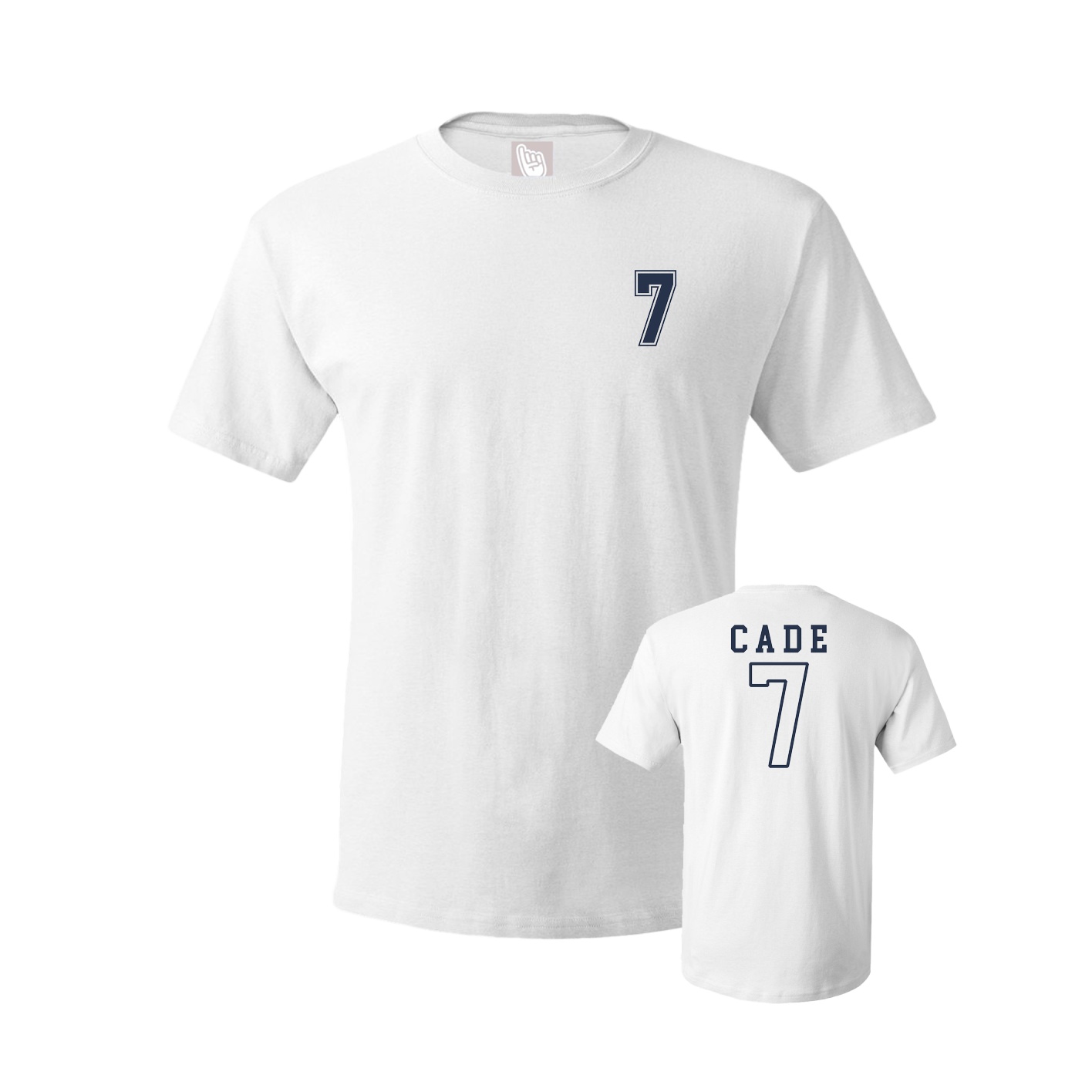 Youth Tee — Chest Back in White