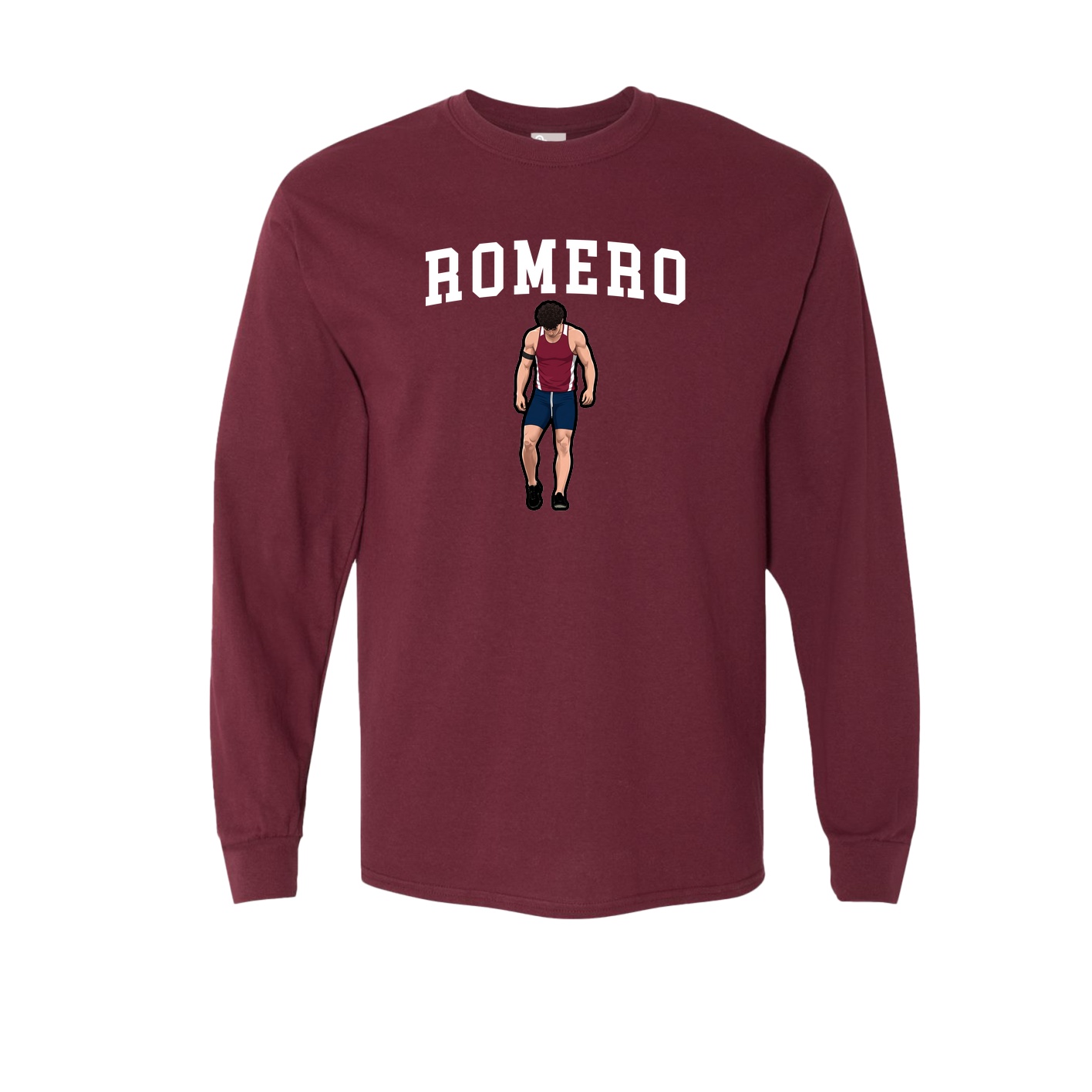 Long Sleeve Tee — Shirsey in Maroon