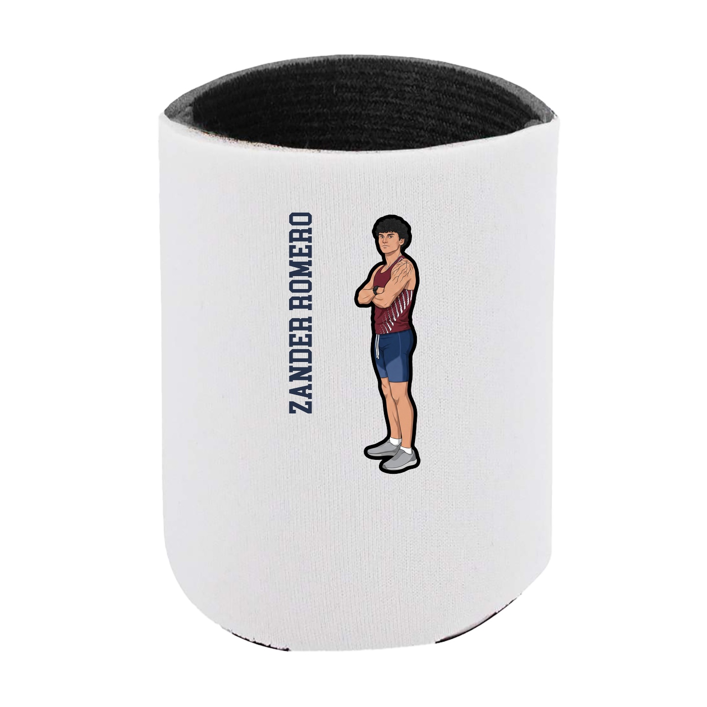 Can Holder — Name Vertical in White