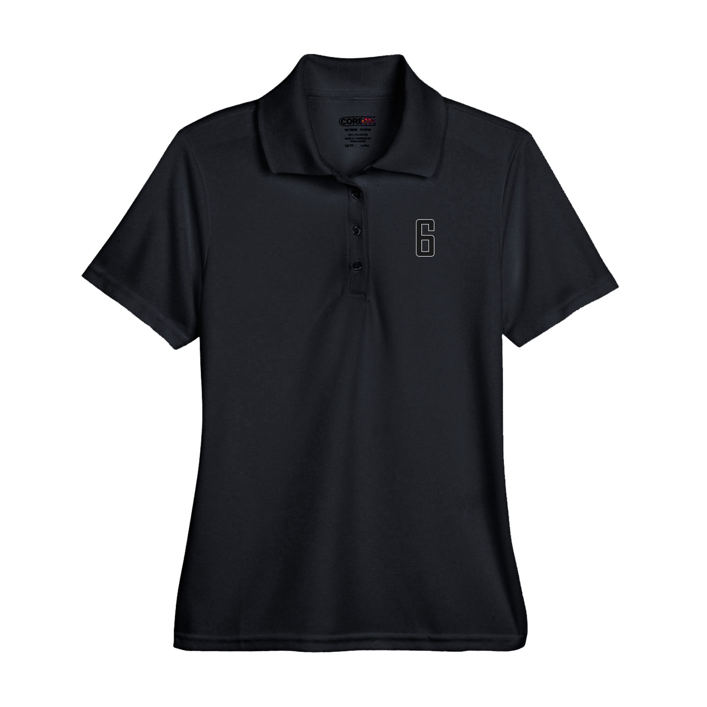 Performance Polo — Front Shirsy in Black