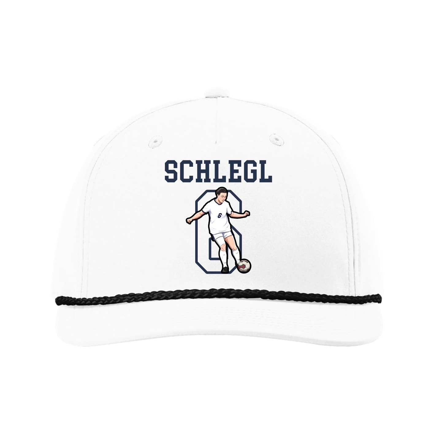 Five-Panel Classic Rope Cap — Shirsey in White