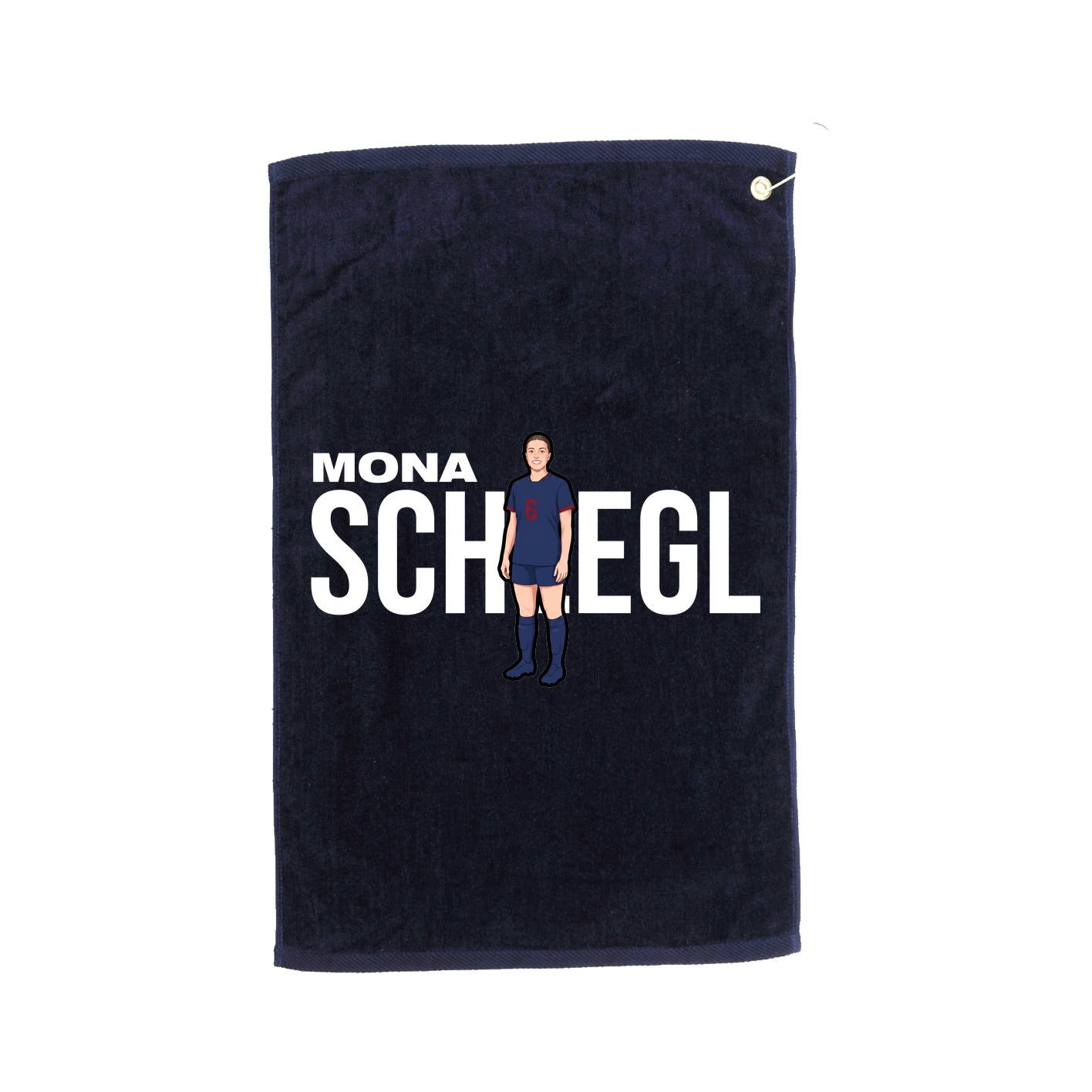 Golf Towel — Player Name in Navy