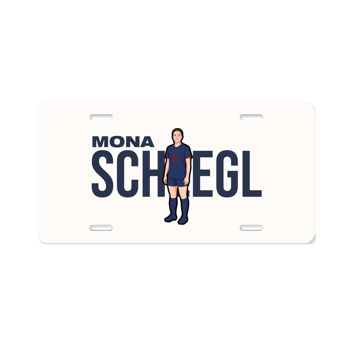 License Plate — Player Name in Classic