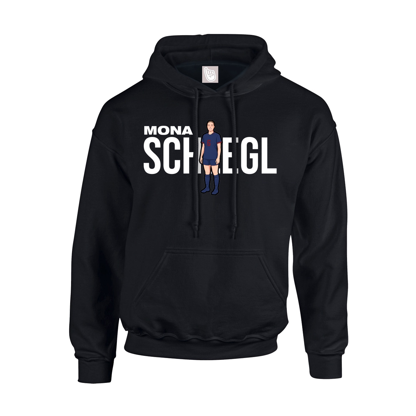 Hoodie — Player Name in Black