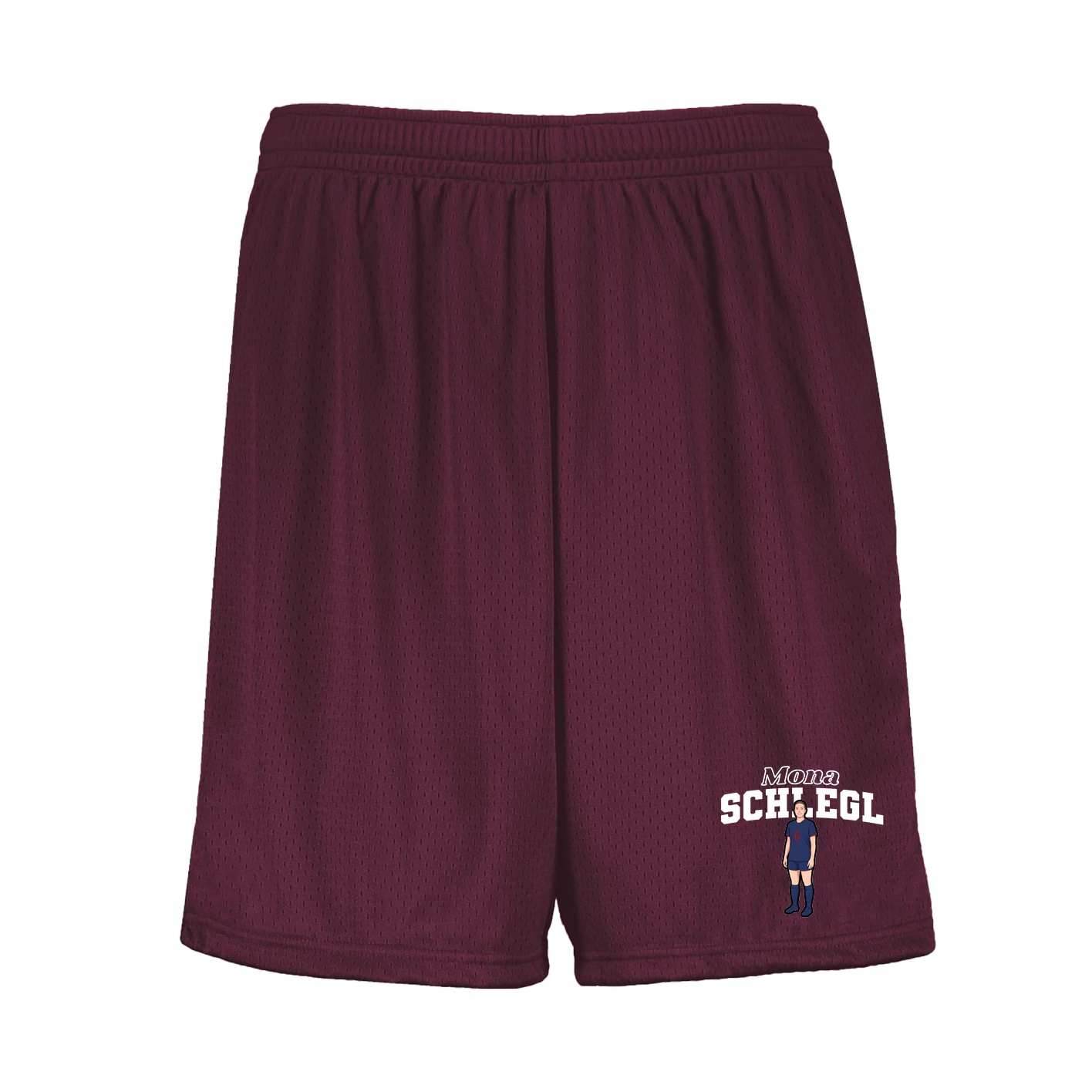 Shorts — Name Arch in Maroon