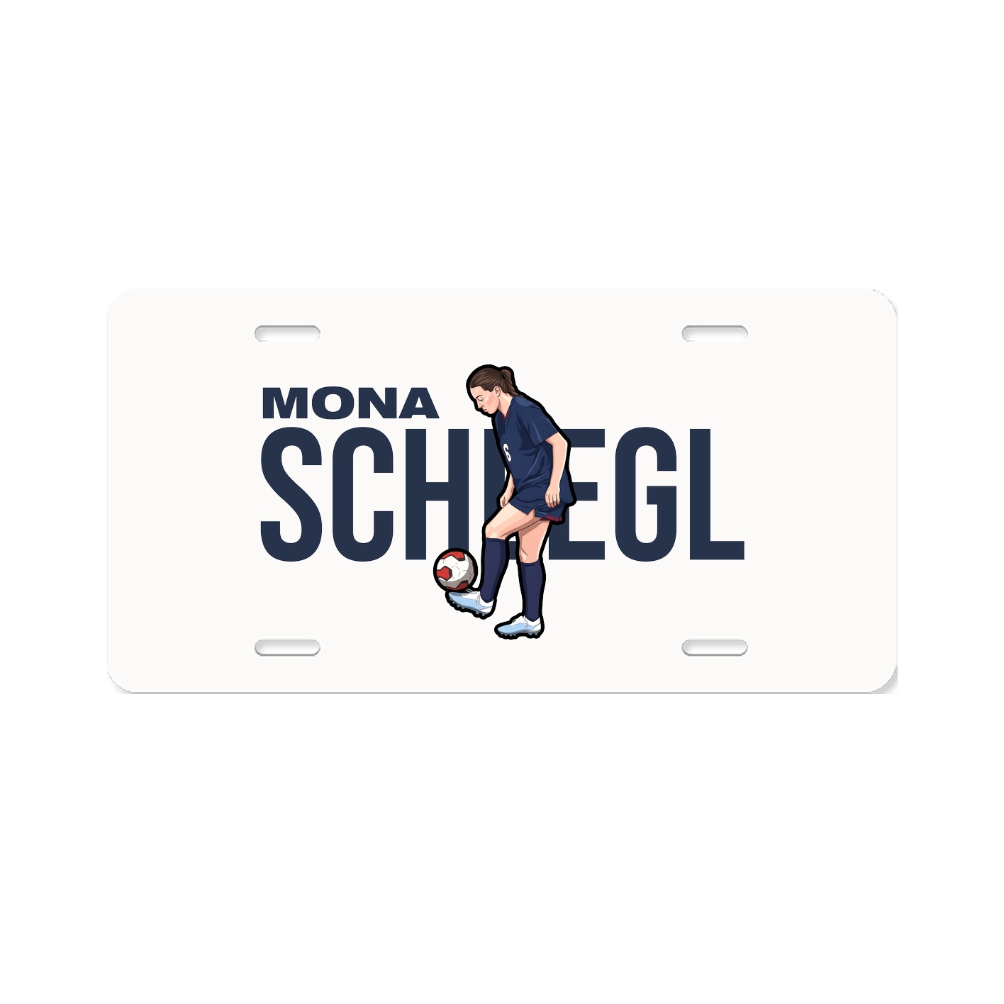 License Plate — Player Name in Classic