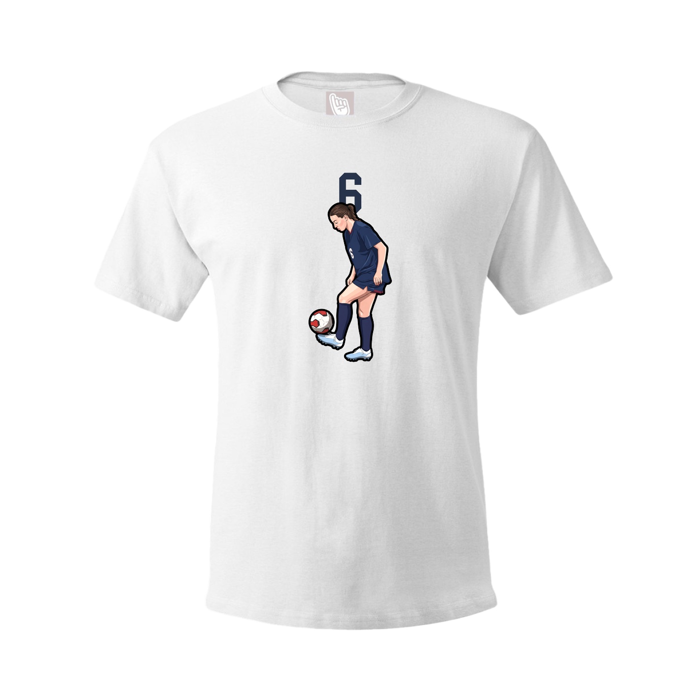 Tee — Number Top in White
