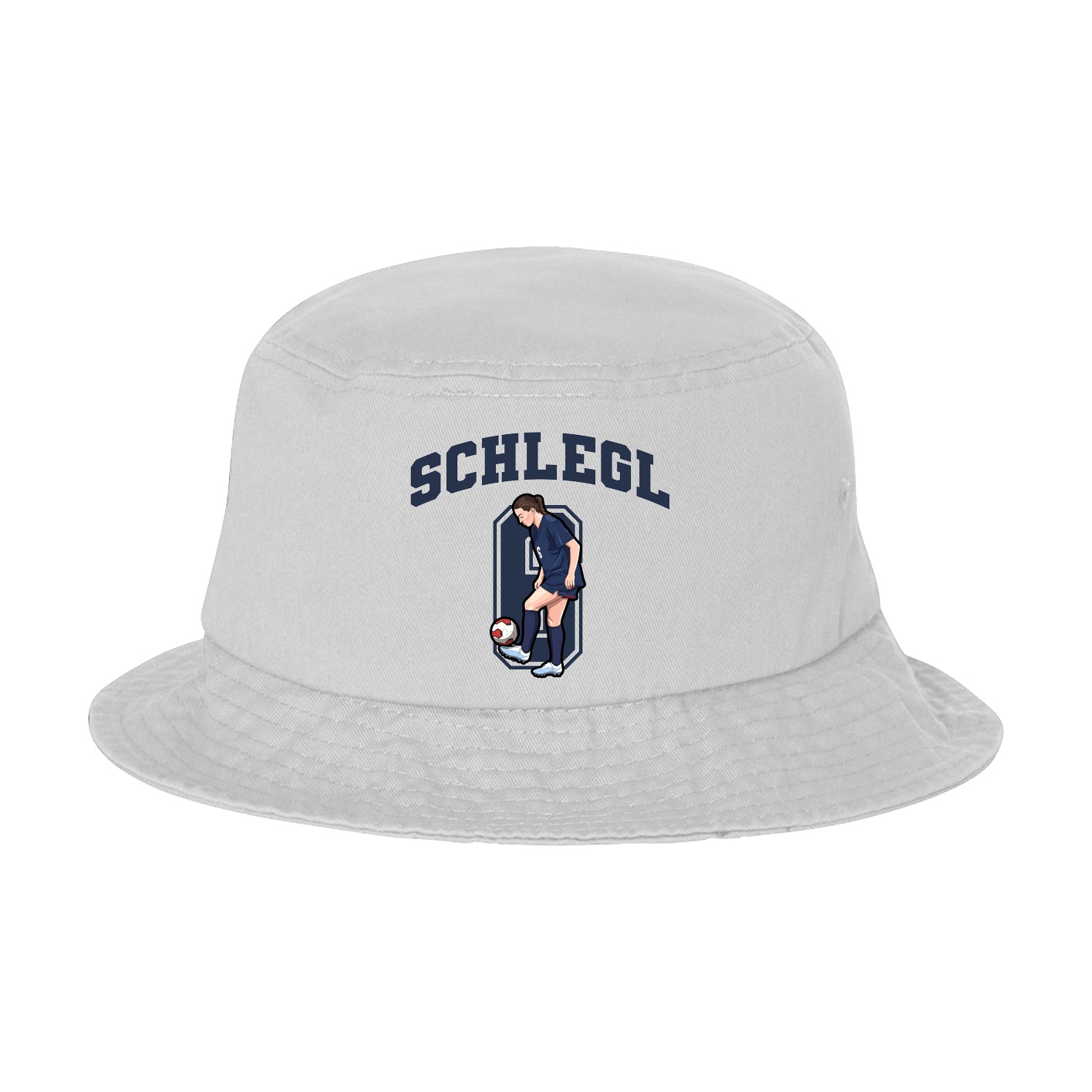Bucket Cap — Number in White