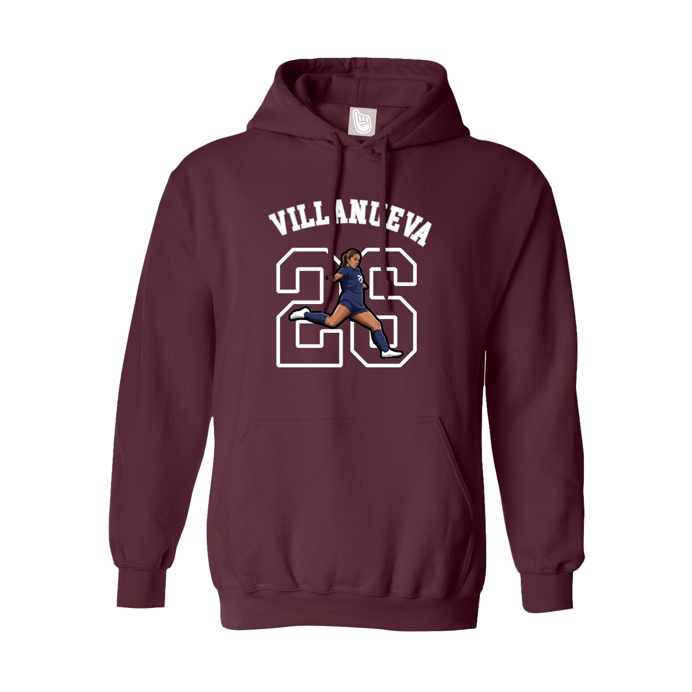 Youth Hoodie — Shirsey Arch in Maroon